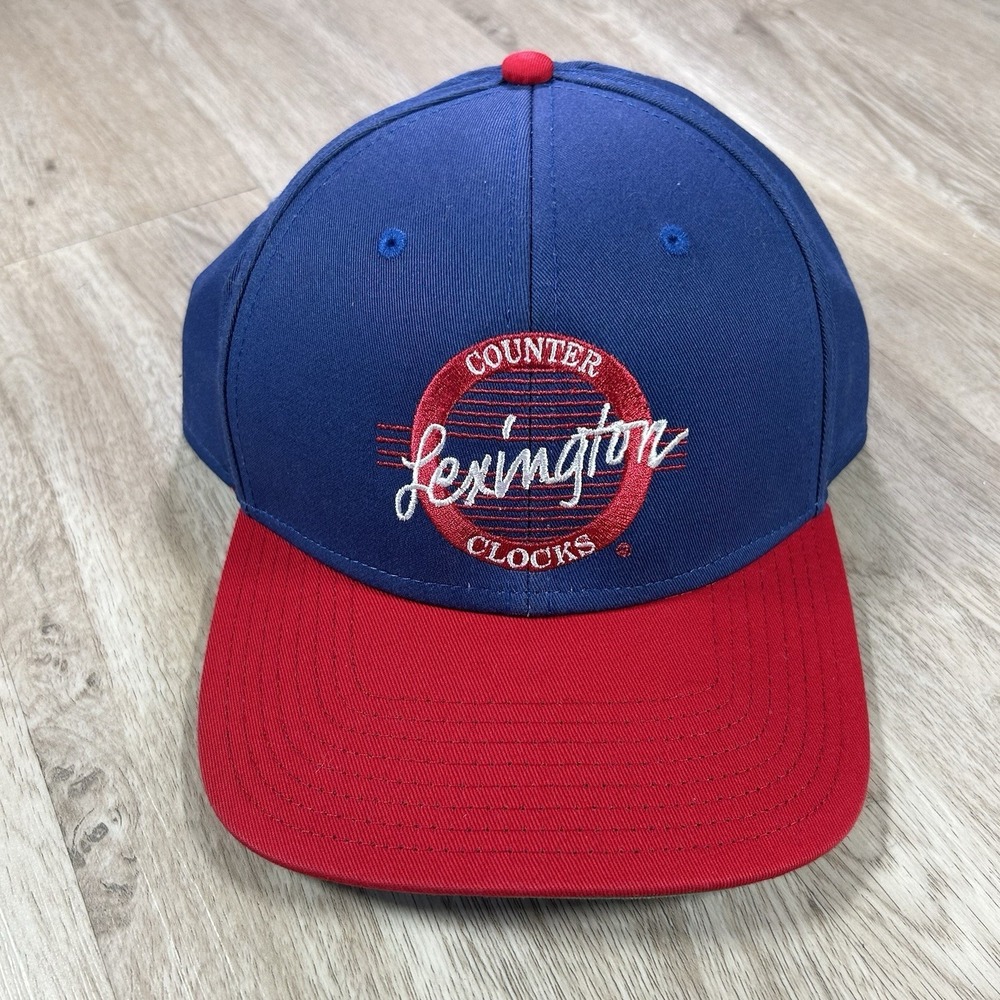 Lexington Counter Clocks Snapback Hat MLB Baseball MiLB Blue Red The Game Cap
